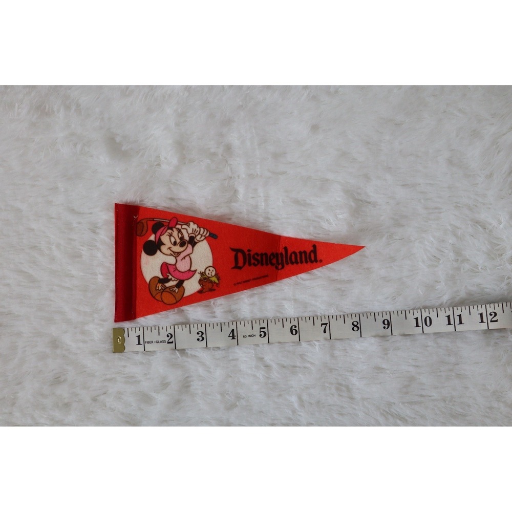 VTG Disneyland Minnie Mouse Golf Pennant Pencil Topper Flag early 1970s - Picture 3 of 3